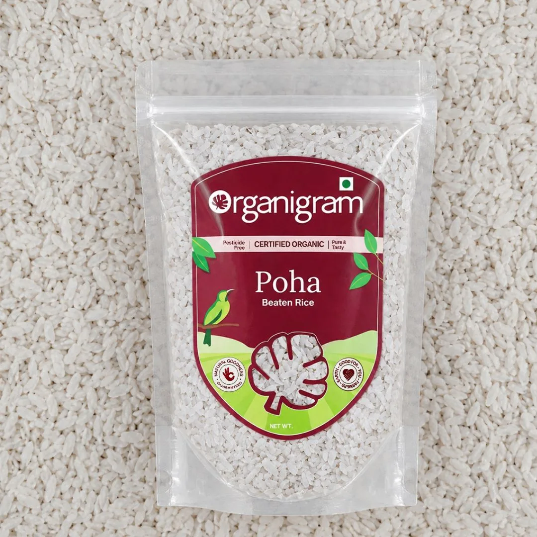 Organic Poha/Beaten Rice (White)