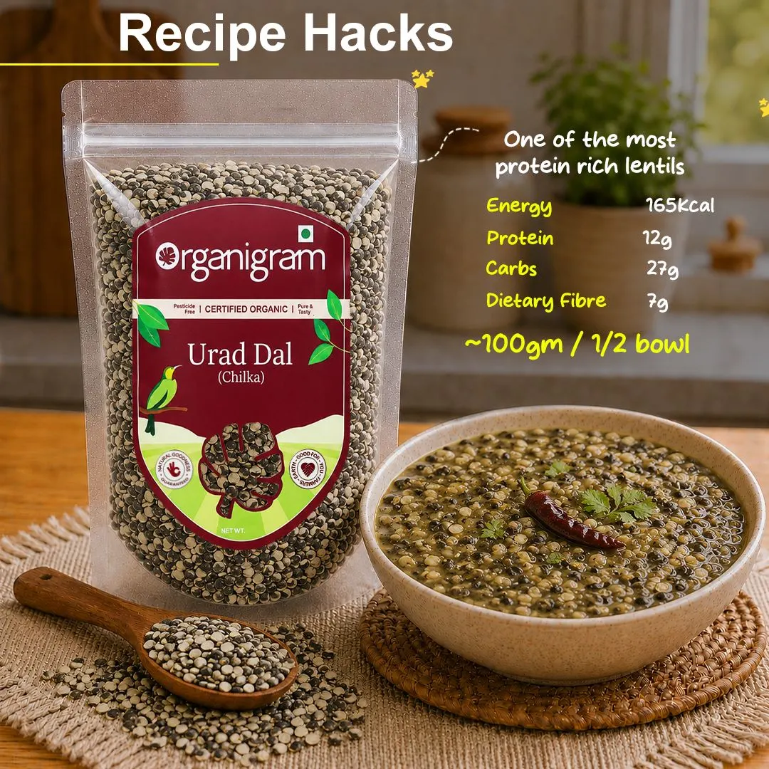 Organic Urad Dal (Chilka)/Black Gram Split (With Skin) - Image 6