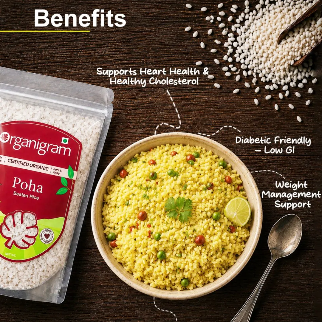 Organic Poha/Beaten Rice (White) - Image 2