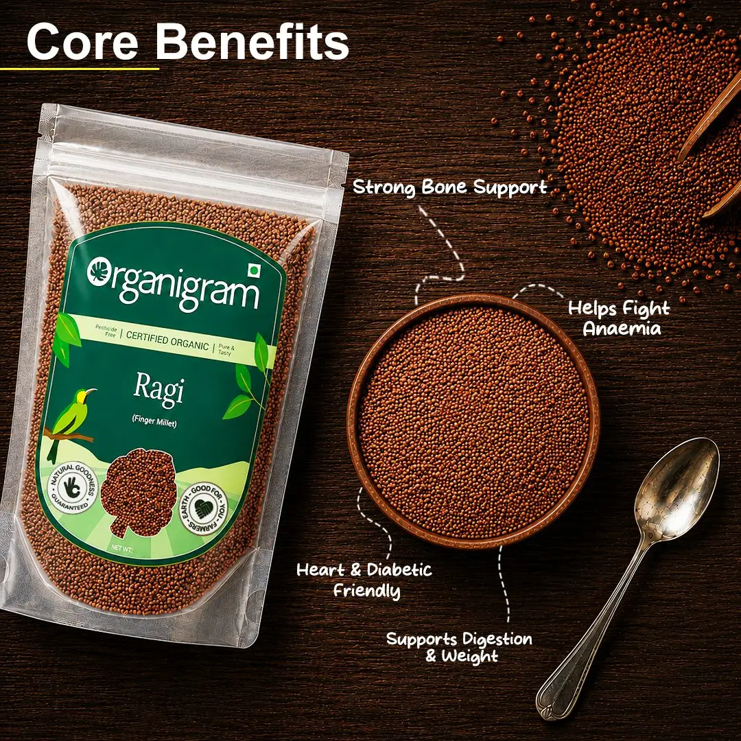 Organic Ragi Whole/Finger Millet - Image 2