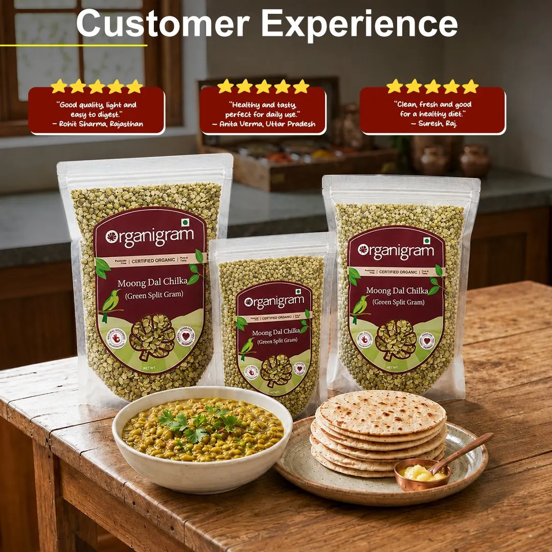 Organic Moong Dal Chilka/Green Split Gram - Image 5