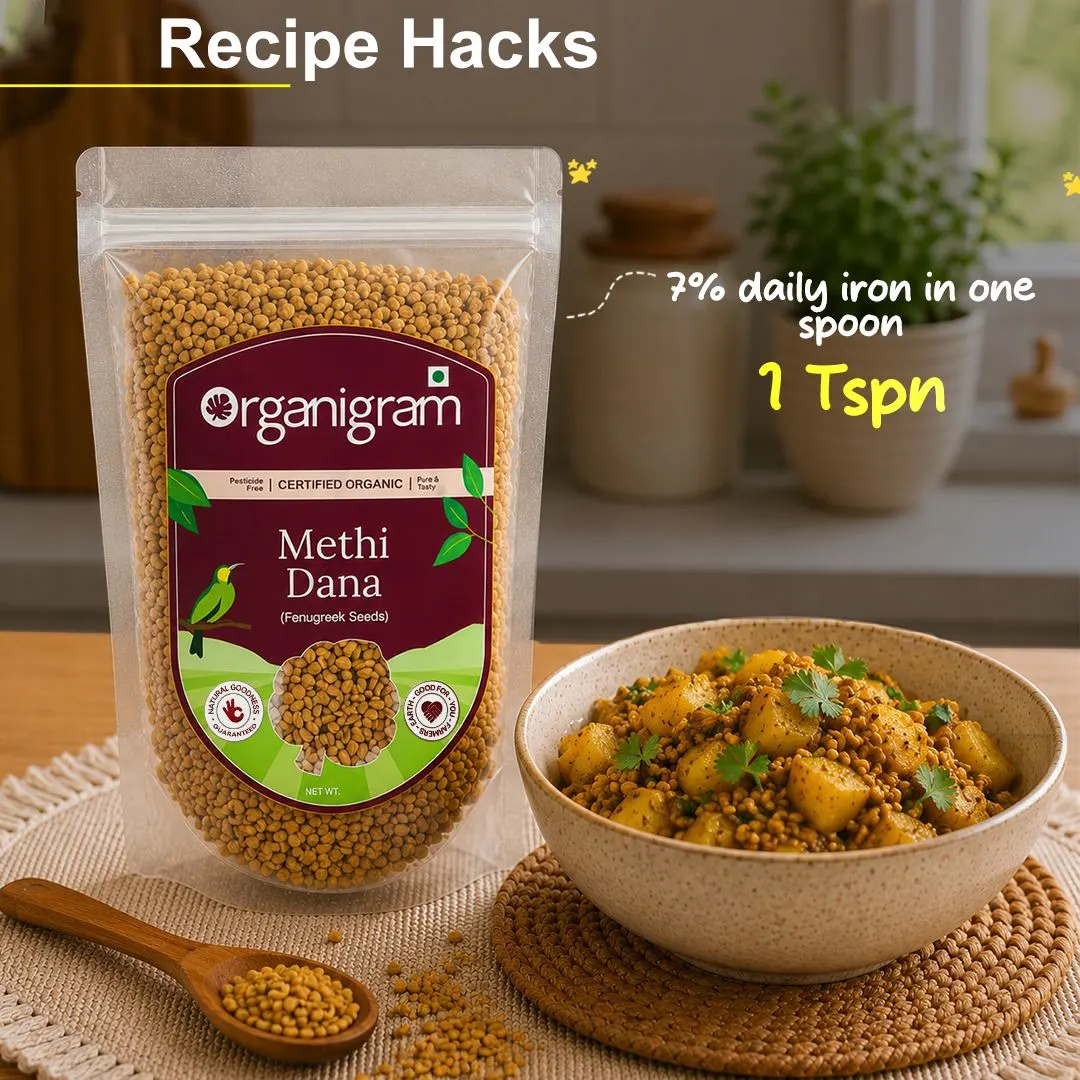 Organic Methi Dana/Fenugreek Seeds - Image 6