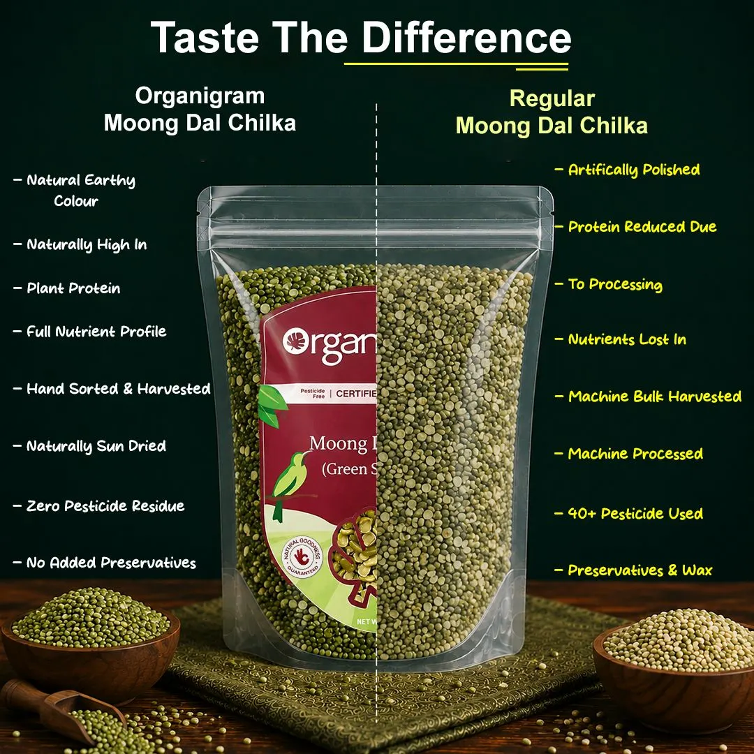 Organic Moong Dal Chilka/Green Split Gram - Image 3