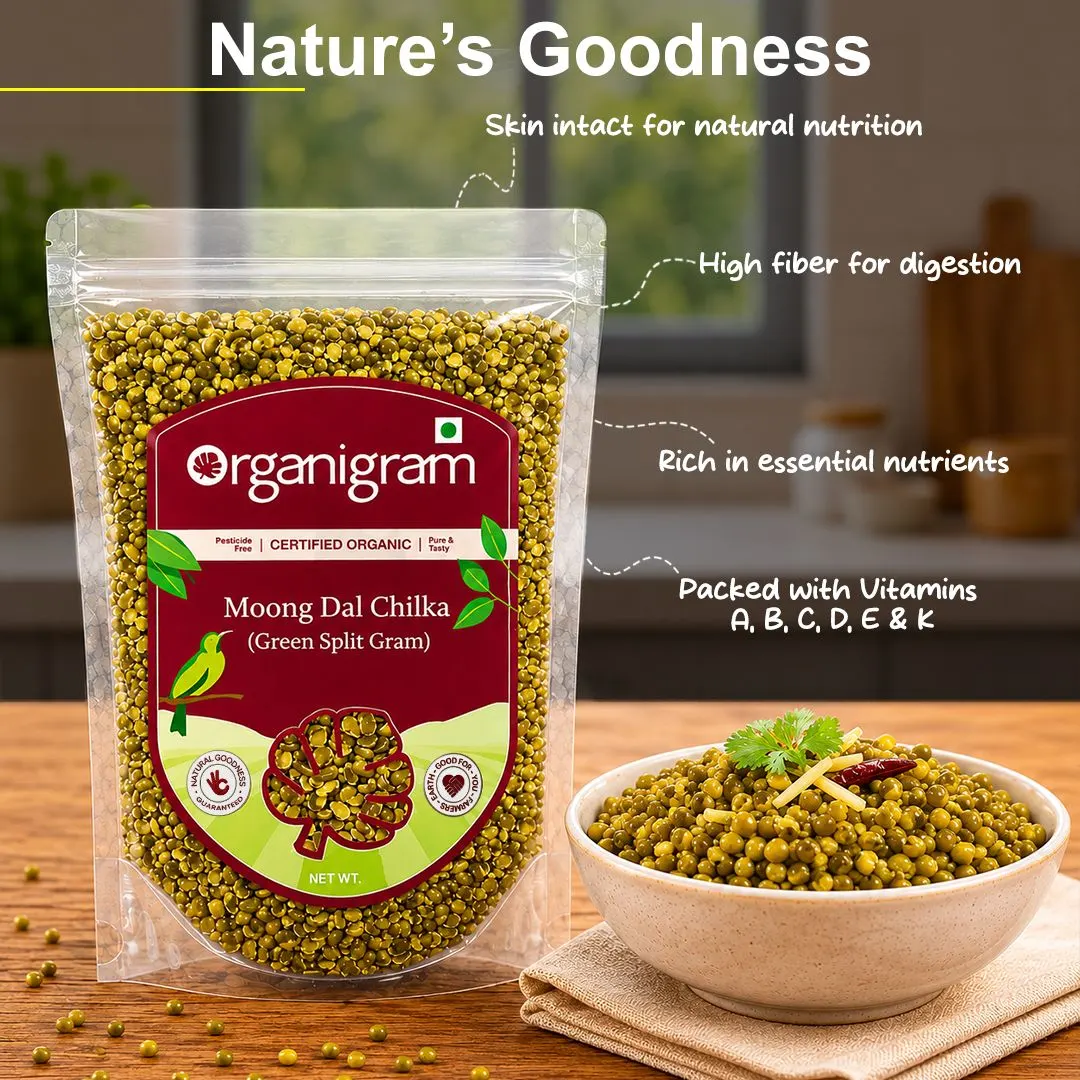 Organic Moong Dal Chilka/Green Split Gram - Image 4