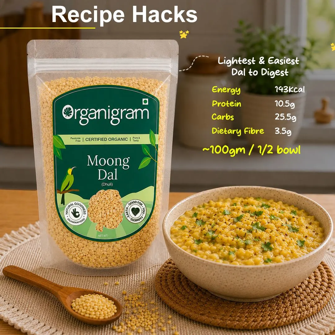 Organic Moong Dal Dhuli/Yellow Lentil Split (Skinless) - Image 6