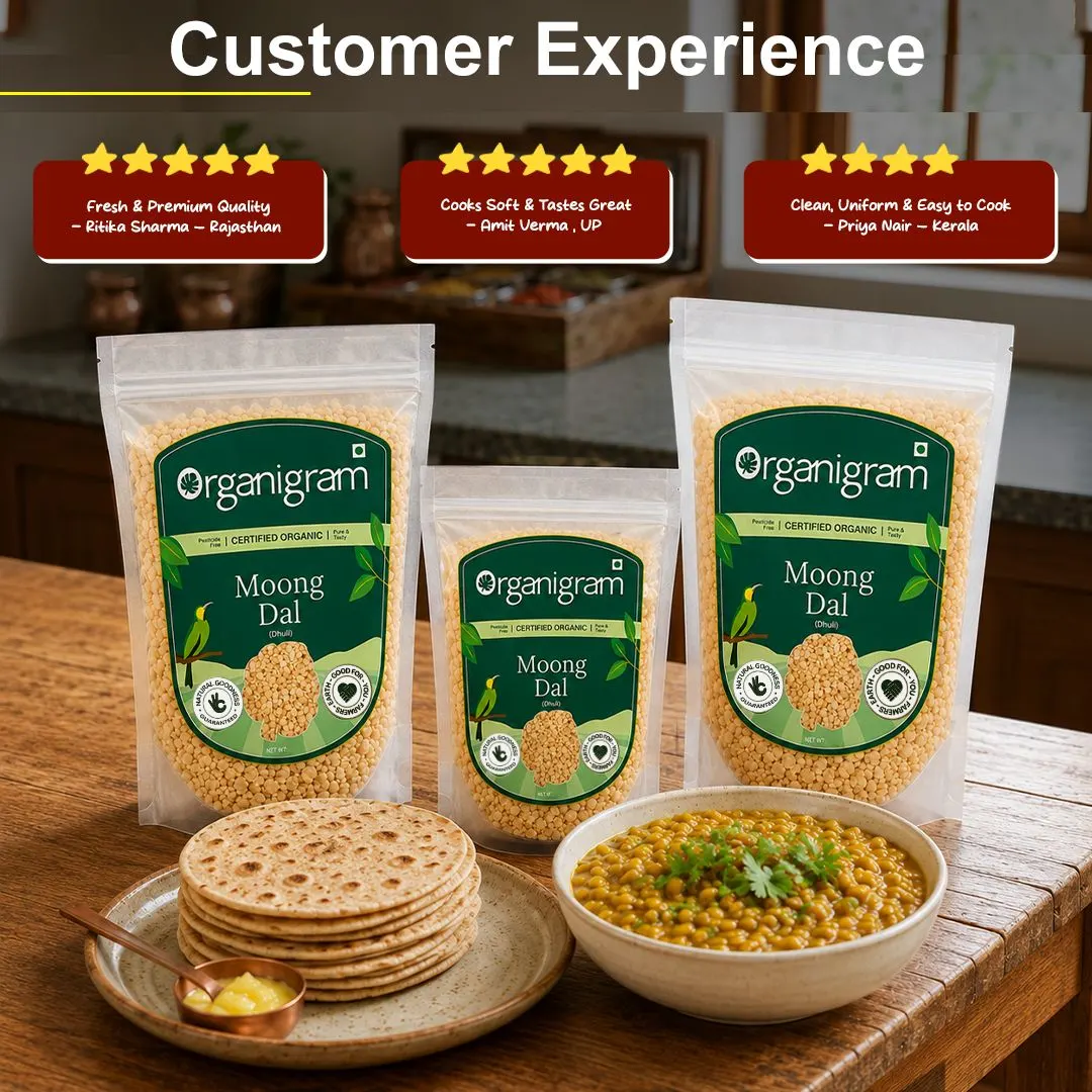 Organic Moong Dal Dhuli/Yellow Lentil Split (Skinless) - Image 5