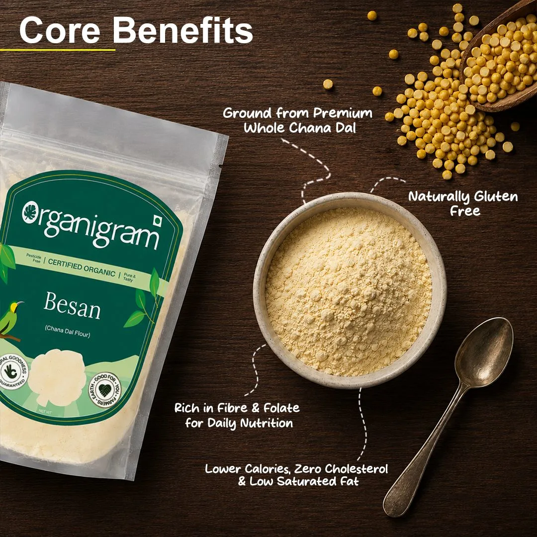 Organic Besan/Split Bengal Gram Flour - Image 2