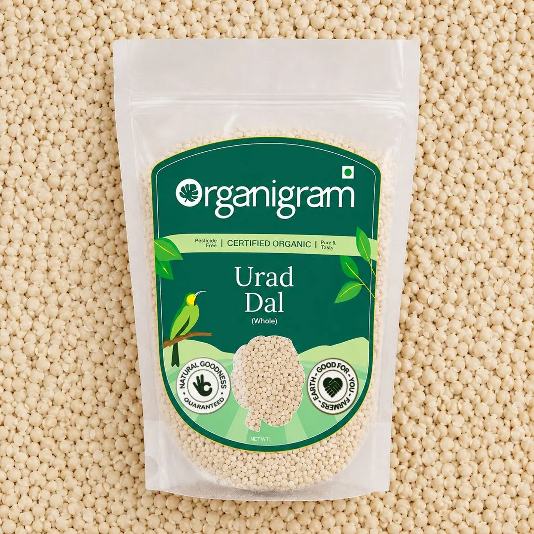 Organic Urad Gota/Urad White Gram Whole