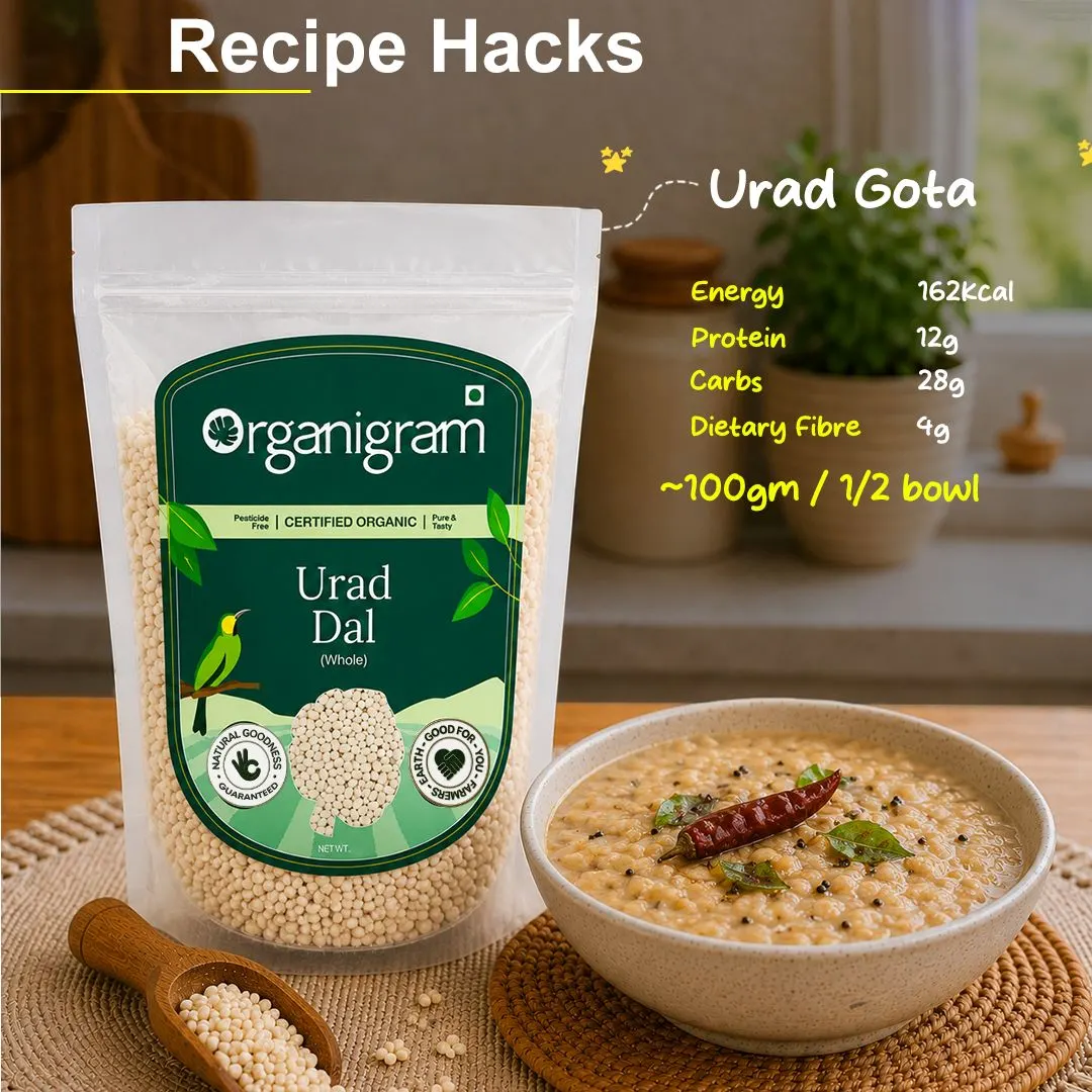 Organic Urad Gota/Urad White Gram Whole - Image 6