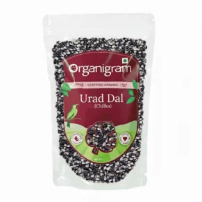 Organic Urad Dal (Chilka)/Black Gram Split (With Skin) - 500gm